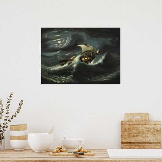 Frigate - Thomas Chambers Fine Art Poster (Küche)