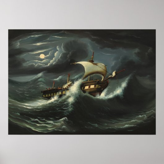 Frigate - Thomas Chambers Fine Art Poster (Vorne)