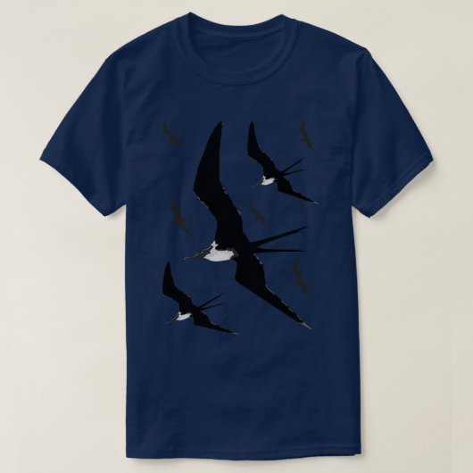 Frigate Vögel fliegen T-Shirt (Design vorne)