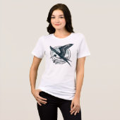 Frigatebird 3 Sticker Tri-Blend Shirt (Vorderseite voll)