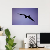 Frigatebird-Silhouette Poster (Heimbüro)