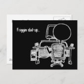 Friggin Dial-up Postkarte (Vorne/Hinten)
