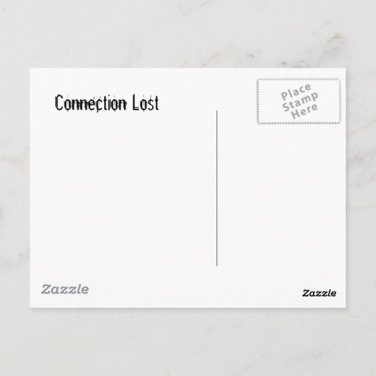 Friggin Dial-up Postkarte (Rückseite)