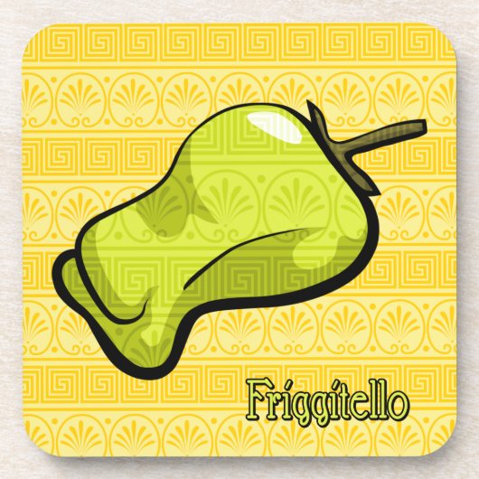 Friggitello Chili Pepper Plastic Untersetzer (Vorderseite)