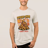 Fright-chos Halloween Spooky Nacho Joke Food Pun Tri-Blend Shirt (Vorderseite)