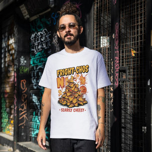 Fright-chos Halloween Spooky Nacho Joke Food Pun Tri-Blend Shirt