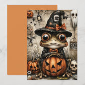 Fright & Delight Halloween Feiertagskarte (Vorne/Hinten)