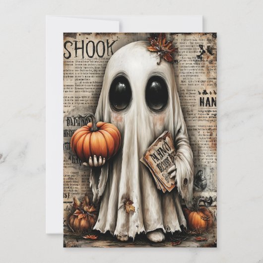 Fright & Delight Halloween Feiertagskarte (Vorderseite)