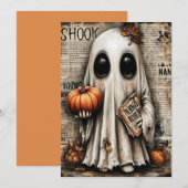 Fright & Delight Halloween Feiertagskarte (Vorne/Hinten)