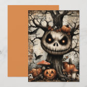 Fright & Delight Halloween Feiertagskarte (Vorne/Hinten)