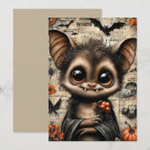 Fright & Delight Halloween Feiertagskarte (Vorne/Hinten)