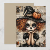 Fright & Delight Halloween Feiertagskarte (Vorne/Hinten)