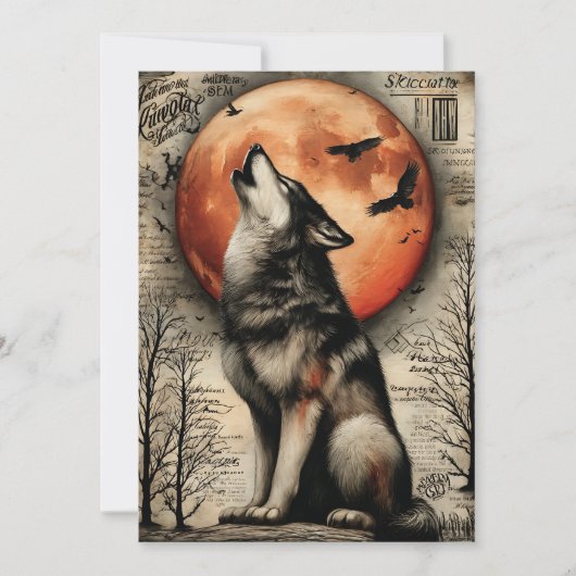 Fright & Delight Halloween Feiertagskarte (Vorderseite)