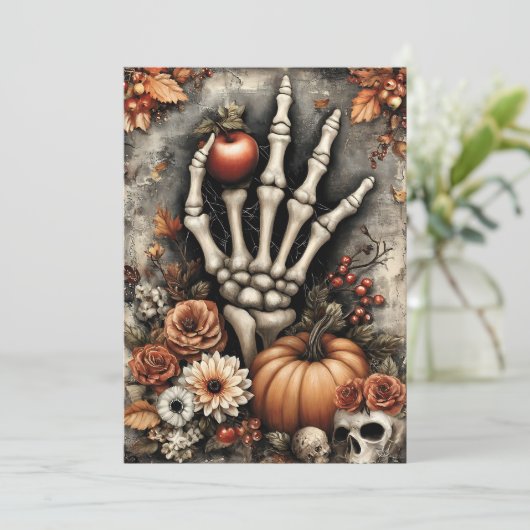 Fright & Delight Halloween Feiertagskarte (Stehend Vorderseite)