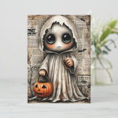 Fright & Delight Halloween Feiertagskarte (Stehend Vorderseite)