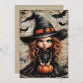 Fright & Delight Halloween Feiertagskarte (Vorne/Hinten)