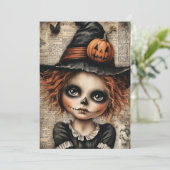 Fright & Delight Halloween Feiertagskarte (Stehend Vorderseite)