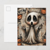 Fright & Delight Halloween Feiertagspostkarte (Vorne/Hinten)