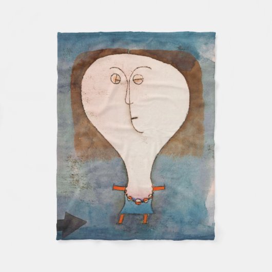 Fright eines Mädchens, Klee Fleecedecke (Vorderseite)