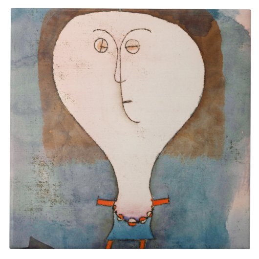 Fright eines Mädchens, Klee Fliese (Vorderseite)