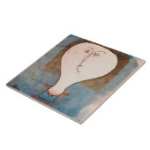 Fright eines Mädchens, Klee Fliese (Seite)