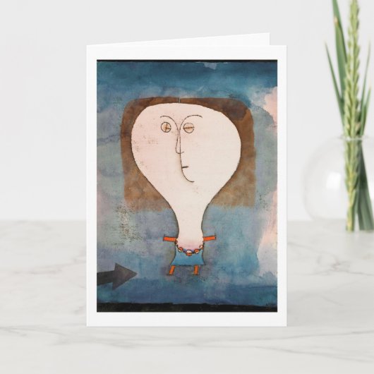 Fright eines Mädchens, Klee Karte (Vorderseite)