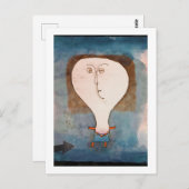 Fright eines Mädchens, Klee Postkarte (Vorne/Hinten)