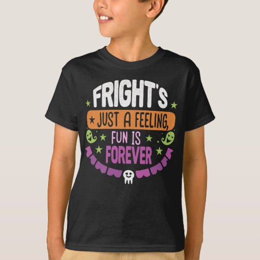 Fright ist nur ein Gefühl Halloween Kids T-Shirt (Vorderseite)