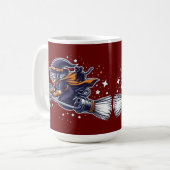 Fright Night Flight: Das echy Halloween der Hexe Kaffeetasse (Vorderseite Links)
