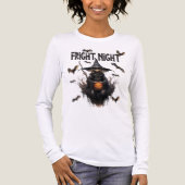 Fright Night Halloween Hexe Tri-Blend Shirt (Vorderseite)
