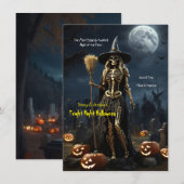 'Fright Night' Halloween Mitteilungskarte (Vorne/Hinten)