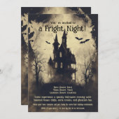 Fright Night Halloween-Party Einladung (Vorne/Hinten)