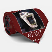 Fright Night Skelton Skull Halloween Krawatte (Gerollt)