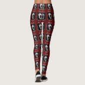 Fright Night Skelton Skulll Halloween Leggings (Rückseite)