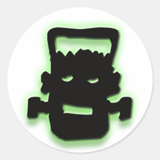 Frightful Frankie Runder Aufkleber