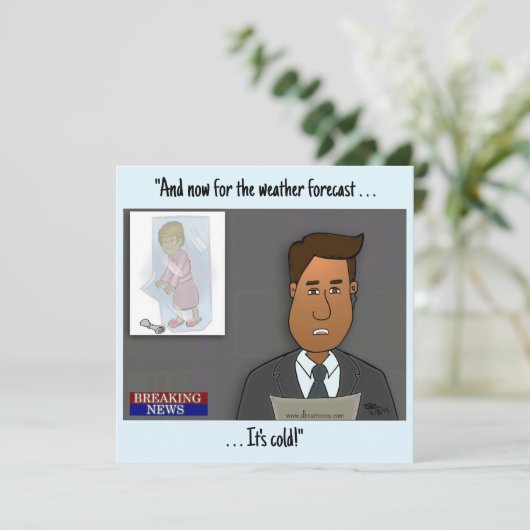 Frigid Flat Card (Stehend Vorderseite)