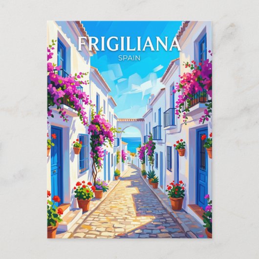 Frigiliana Spanien Postkarte (Vorderseite)