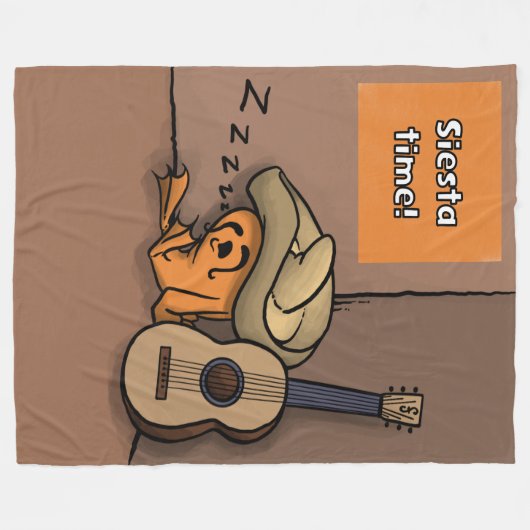 Frijole Frog Siesta Large Blanket Fleecedecke (Vorderseite (Horizontal))