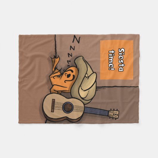 Frijole Frog Siesta Small Blanket Fleecedecke (Vorderseite (Horizontal))