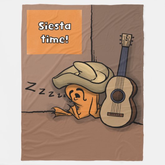 Frijole-Frosch-Siesta-Großdecke Fleecedecke (Vorderseite)