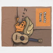 Frijole-Frosch-Siesta-Großdecke Fleecedecke (Vorderseite (Horizontal))