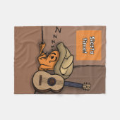 Frijole-Frosch-Siesta-Kleine-Decke Fleecedecke (Vorderseite (Horizontal))