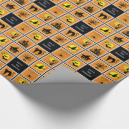 Frikes Halloween-Wrapping Paper Geschenkpapier (Ecke)