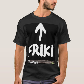 Friki weißer Text auf Negro. T-Shirt