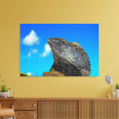 Frill halackte Lizard Leinwanddruck (Insitu (Wohnzimmer))