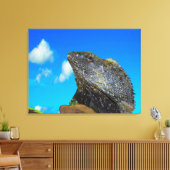 Frill halackte Lizard Leinwanddruck (Insitu (Wohnzimmer))