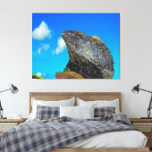 Frill halackte Lizard Leinwanddruck (Insitu (Schlafzimmer))