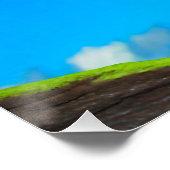 Frill halackte Lizard Poster (Ecke)