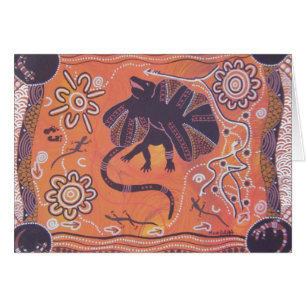 Frill Neck Lizard Card