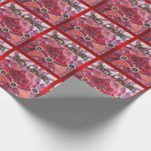 Frill-Neck Lizard Weihnachtswrapping Paper
